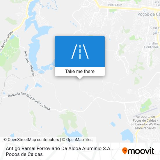 Antigo Ramal Ferroviário Da Alcoa Alumínio S.A. map