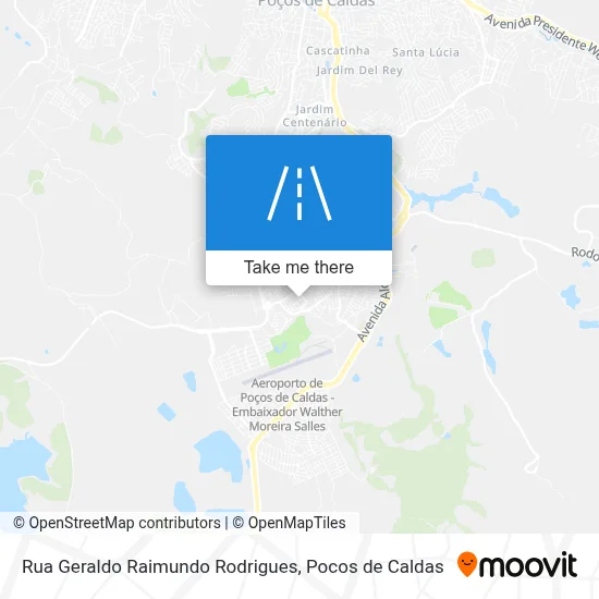 Rua Geraldo Raimundo Rodrigues map