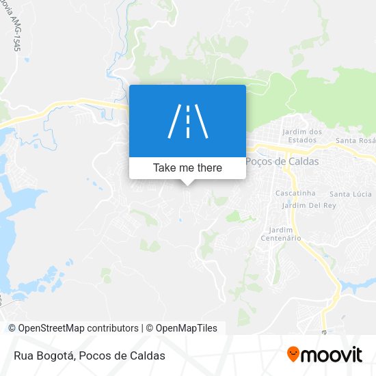 Rua Bogotá map