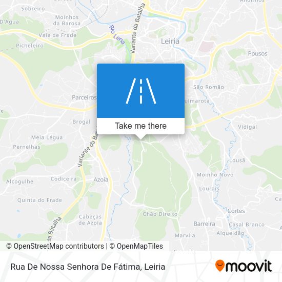 Rua De Nossa Senhora De Fátima map