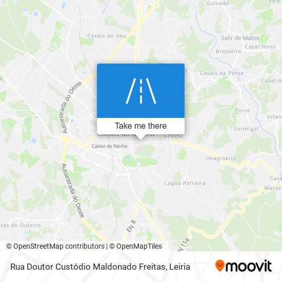 Rua Doutor Custódio Maldonado Freitas mapa