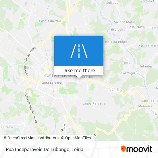 Rua Inseparáveis De Lubango mapa