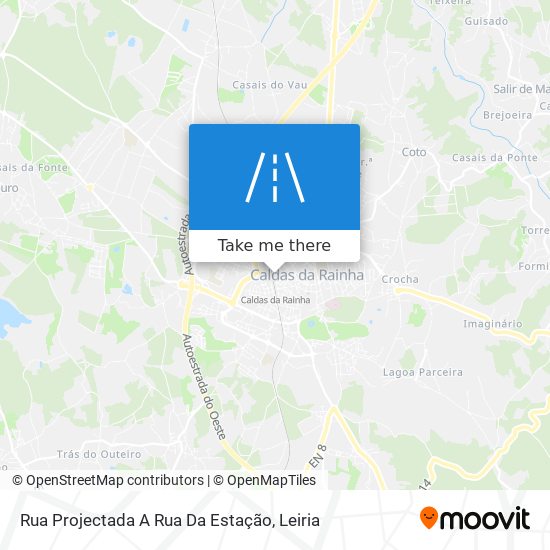 Rua Projectada A Rua Da Estação mapa