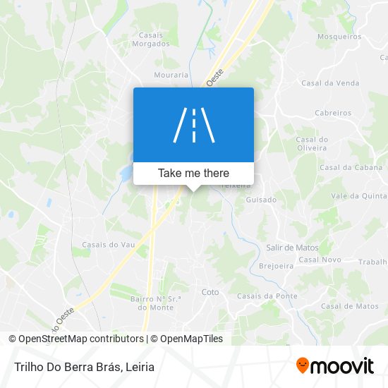 Trilho Do Berra Brás mapa