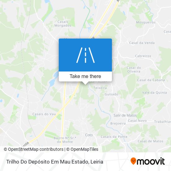 Trilho Do Depósito   Em Mau Estado map