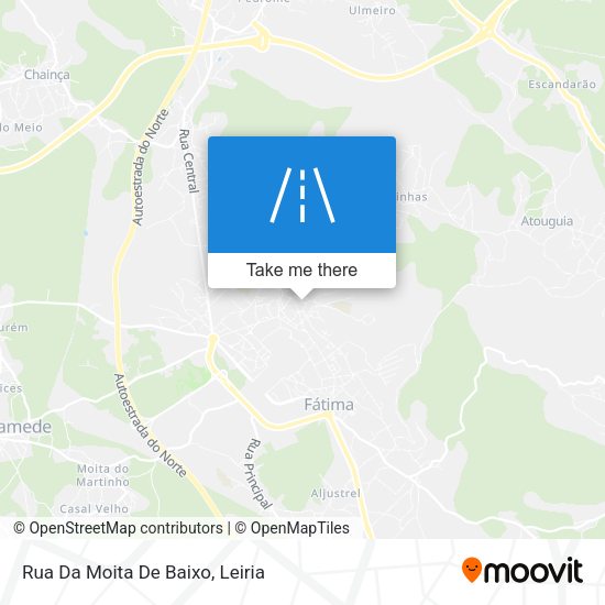 Rua Da Moita De Baixo mapa