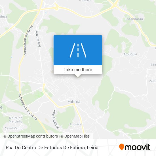 Rua Do Centro De Estudos De Fátima map