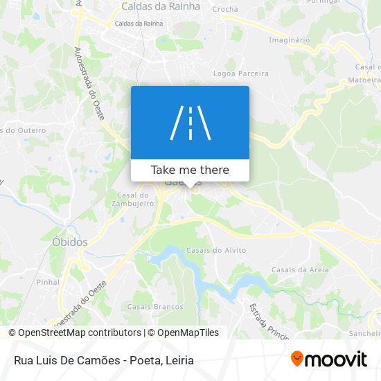 Rua Luis De Camões - Poeta map