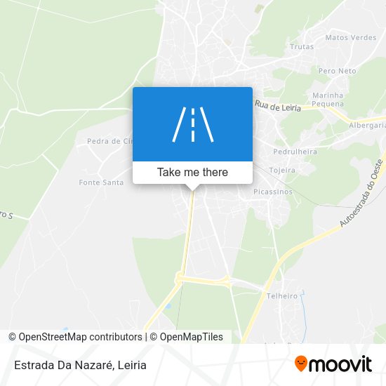 Estrada Da Nazaré map