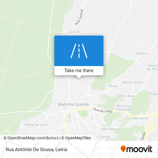 Rua António De Sousa mapa