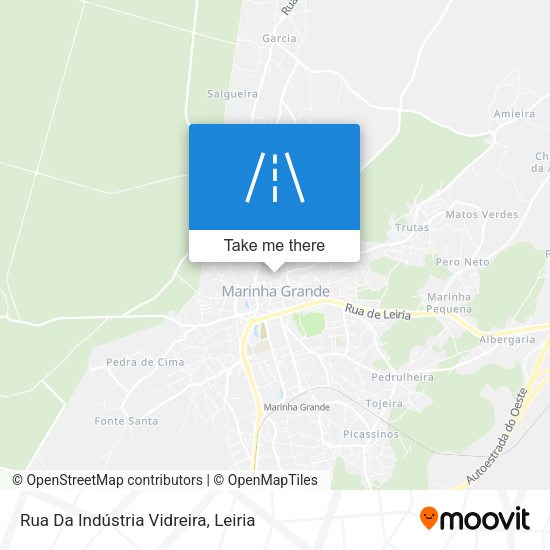Rua Da Indústria Vidreira map