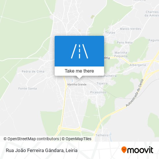 Rua João Ferreira Gândara map