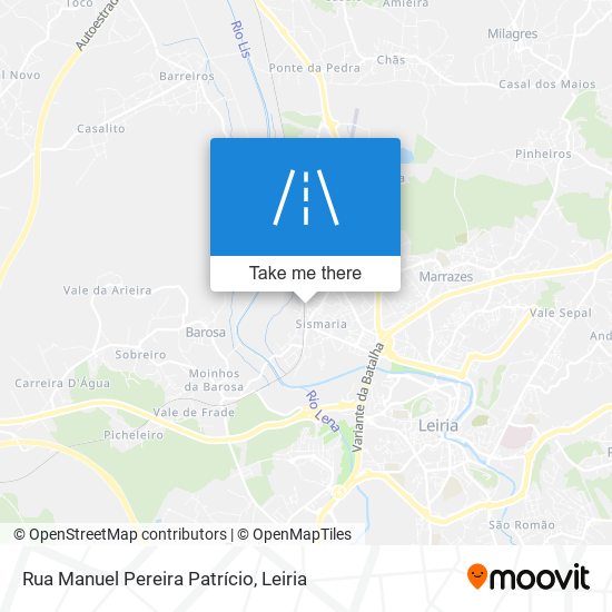 Rua Manuel Pereira Patrício mapa