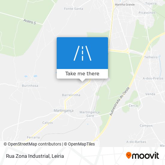 Rua Zona Industrial mapa