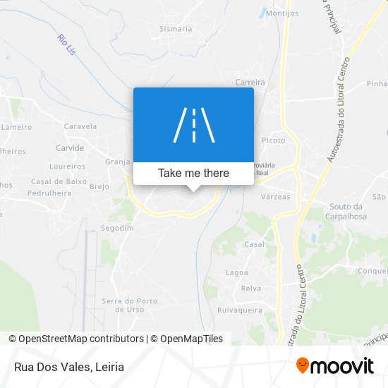 Rua Dos Vales map