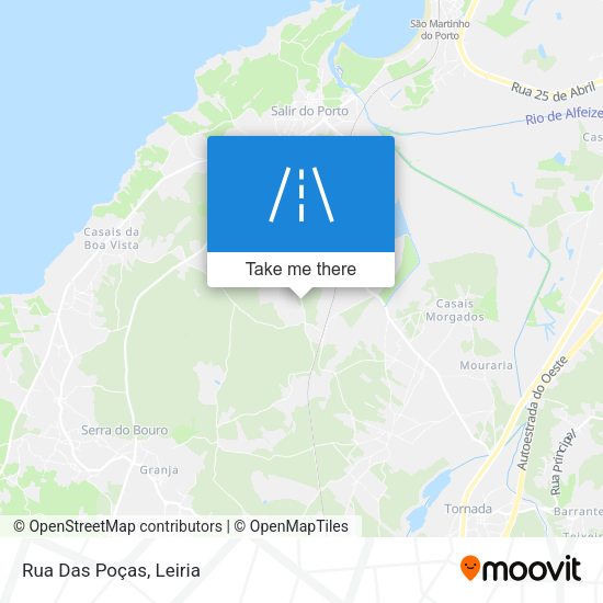 Rua Das Poças mapa