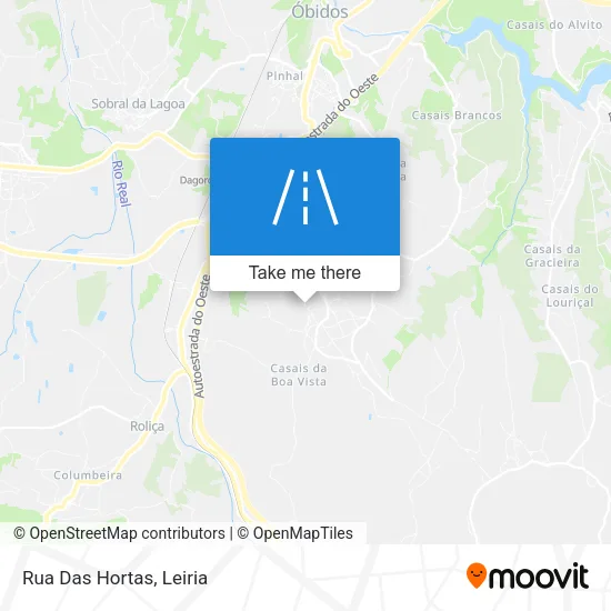 Rua Das Hortas map
