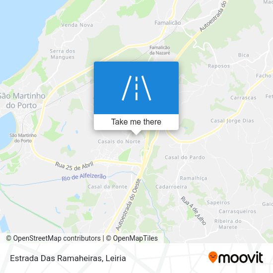 Estrada Das Ramaheiras map