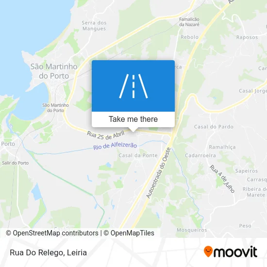 Rua Do Relego map