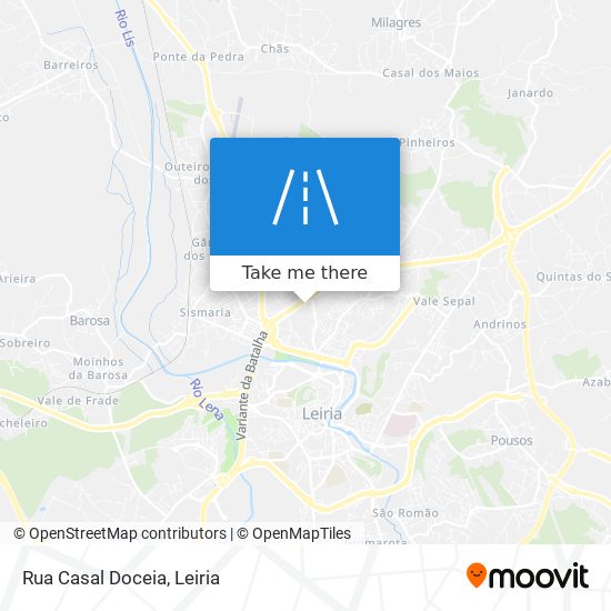 Rua Casal Doceia map