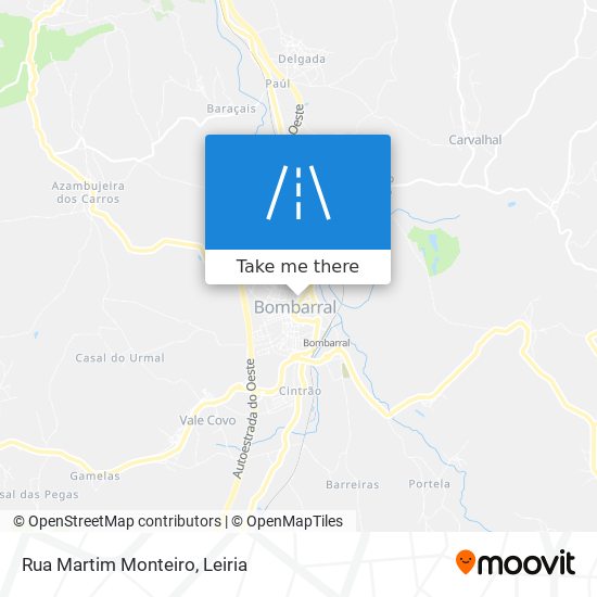 Rua Martim Monteiro mapa