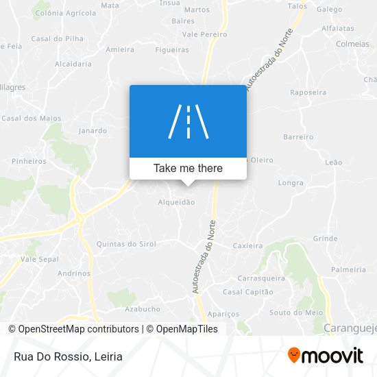 Rua Do Rossio mapa