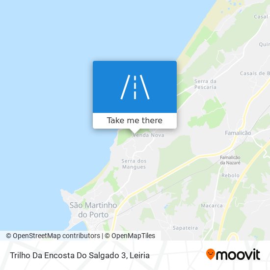 Trilho Da Encosta Do Salgado 3 map