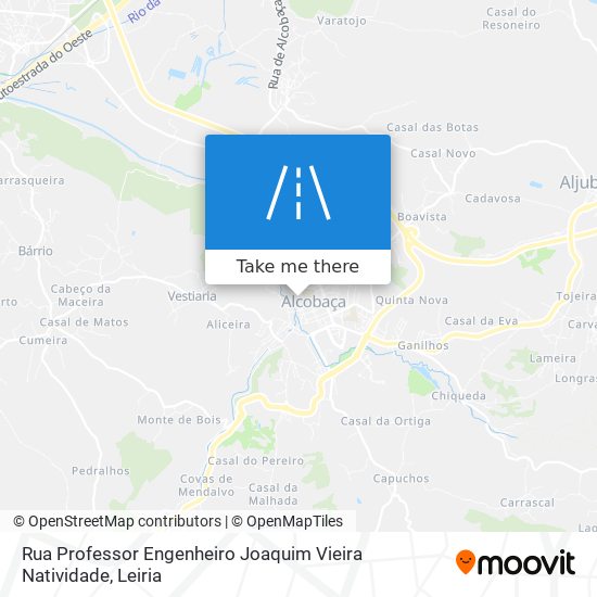 Rua Professor Engenheiro Joaquim Vieira Natividade map