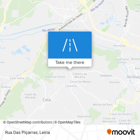 Rua Das Piçarras mapa