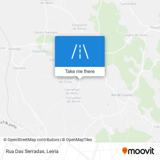 Rua Das Serradas map