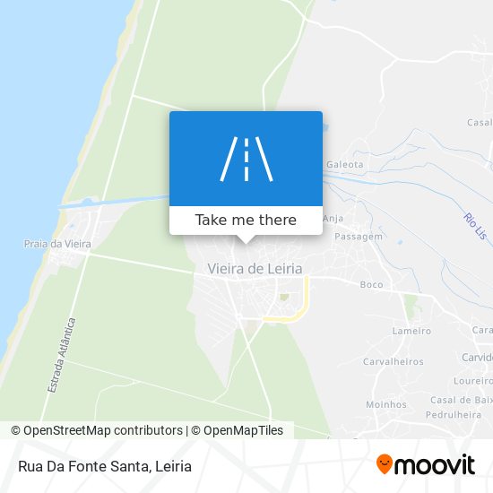 Rua Da Fonte Santa map