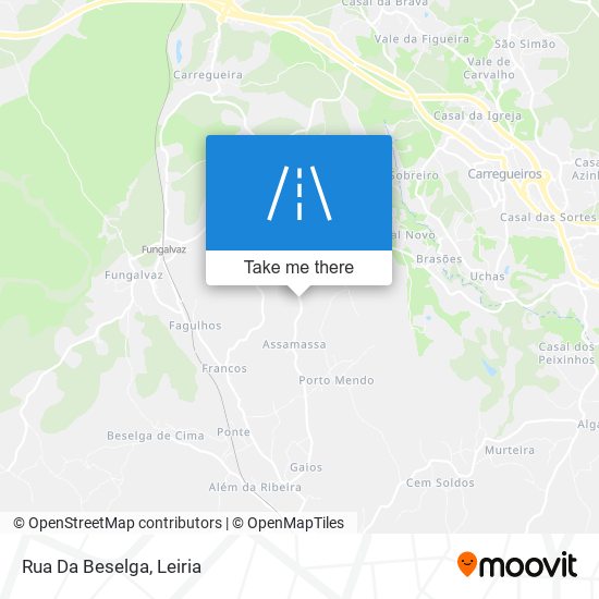 Rua Da Beselga map