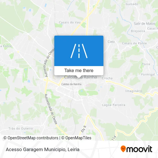 Acesso Garagem Municipio map