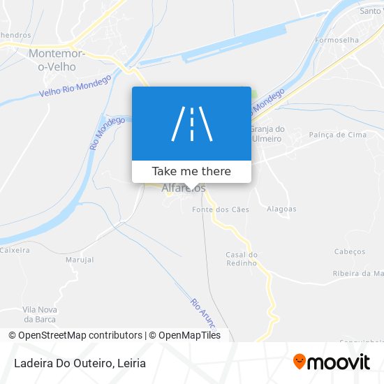 Ladeira Do Outeiro mapa