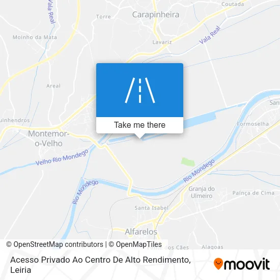 Acesso Privado Ao Centro De Alto Rendimento map