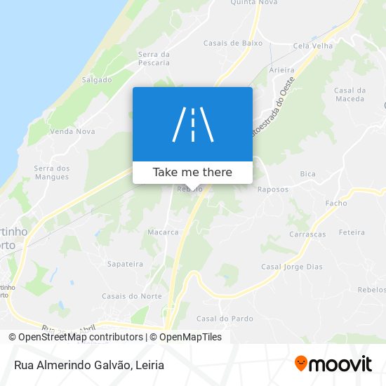 Rua Almerindo Galvão mapa