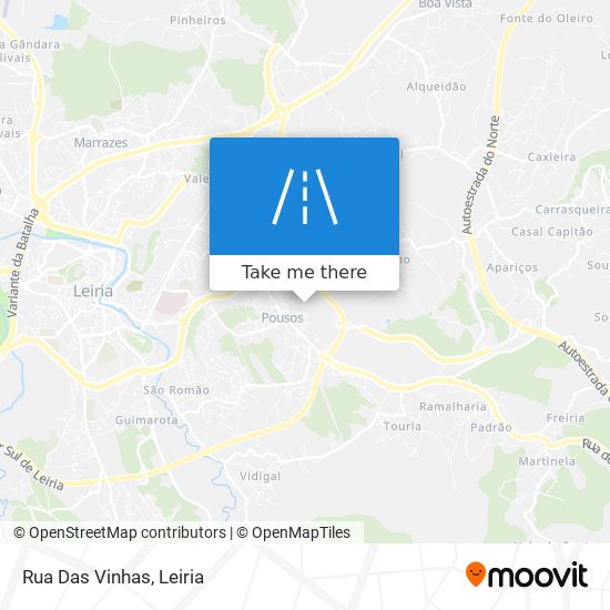 Rua Das Vinhas map