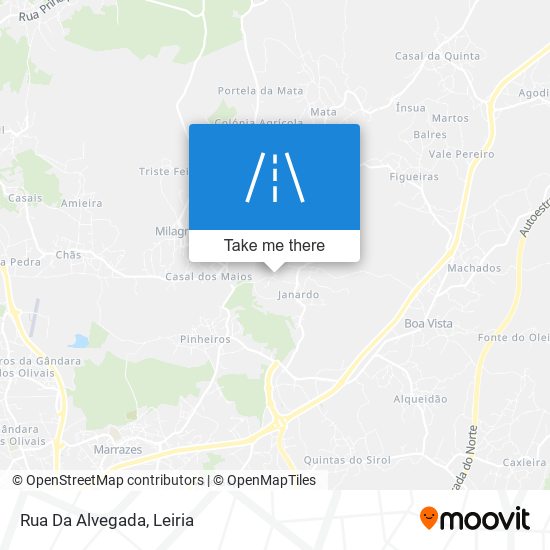 Rua Da Alvegada map