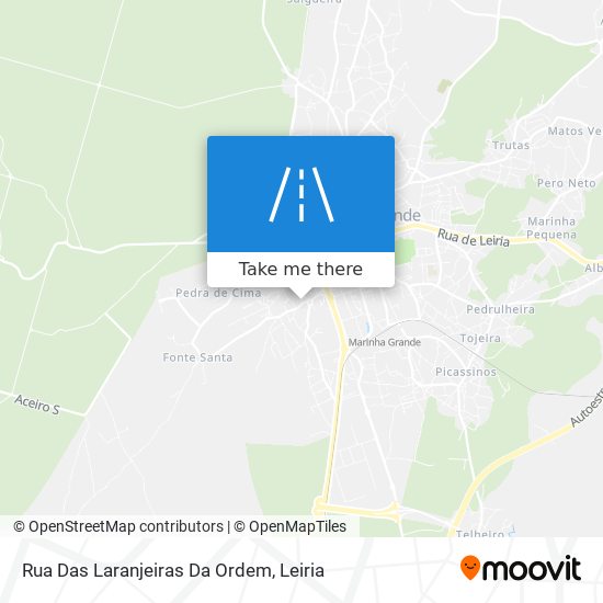 Rua Das Laranjeiras Da Ordem map