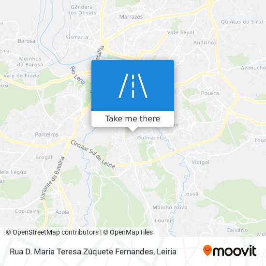 Rua D. Maria Teresa Zúquete Fernandes map