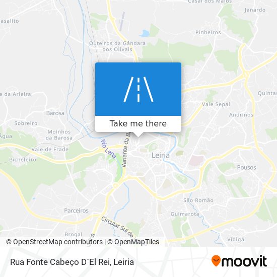 Rua Fonte Cabeço D`El Rei map