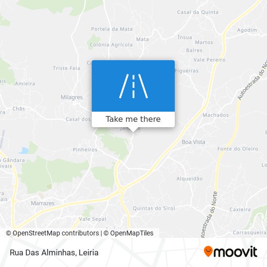 Rua Das Alminhas map