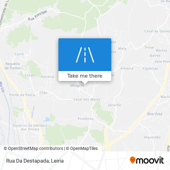 Rua Da Destapada mapa