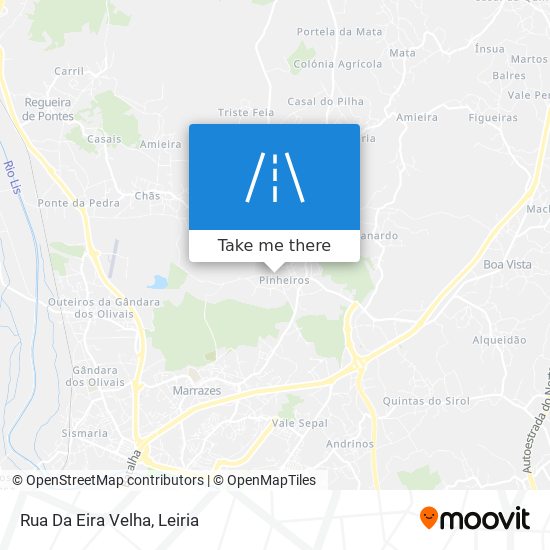 Rua Da Eira Velha mapa