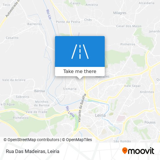 Rua Das Madeiras mapa