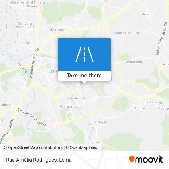 Rua Amália Rodrigues mapa