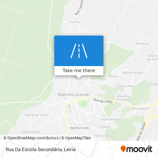 Rua Da Escola Secundária mapa