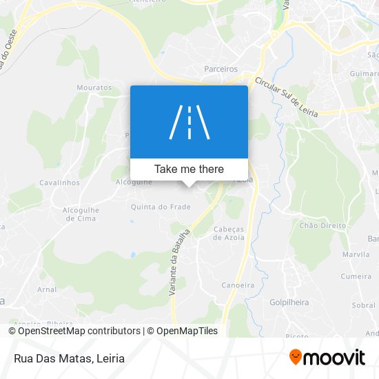 Rua Das Matas map