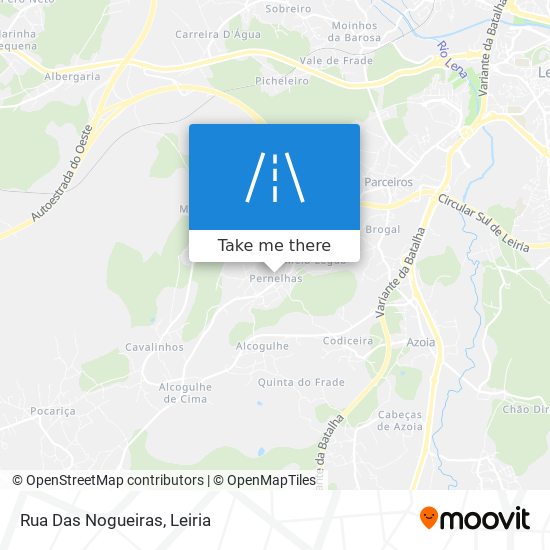 Rua Das Nogueiras mapa