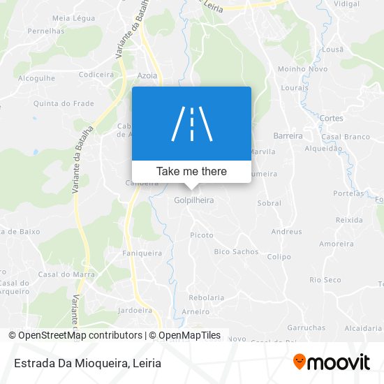 Estrada Da Mioqueira mapa